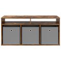 vidaXL Nízka skriňa so zásuvkou Dymová dub 102 x 32 x 48,5 cm