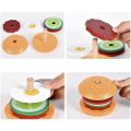 Montessori drevený hamburger Kruzzel 22673