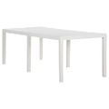 vidaXL Záhradný stôl 220x90x72 cm PP biely