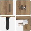 vidaXL Highboard 2 ks Remeselný dub 69,5 x 34 x 180 cm