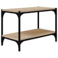 vidaXL TV skrinka dub sonoma 60x33x41 cm spracované drevo a oceľ