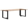 vidaXL Nohy k jedálenskému stolu v tvare T, 2 ks, čierne, 90x35x(72-73) cm, oceľ