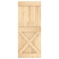 vidaXL Posuvné dvere Prírodná a biela 85 x 210 cm