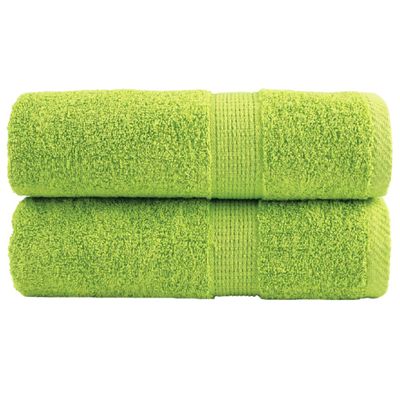 vidaXL Prémiové umývacie utierky SOLUND 2 ks jablkovo zelené 30x30 cm 600 g/m²