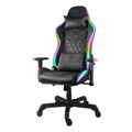 DELTACO GAM-080, RGB Herná stolička čierna