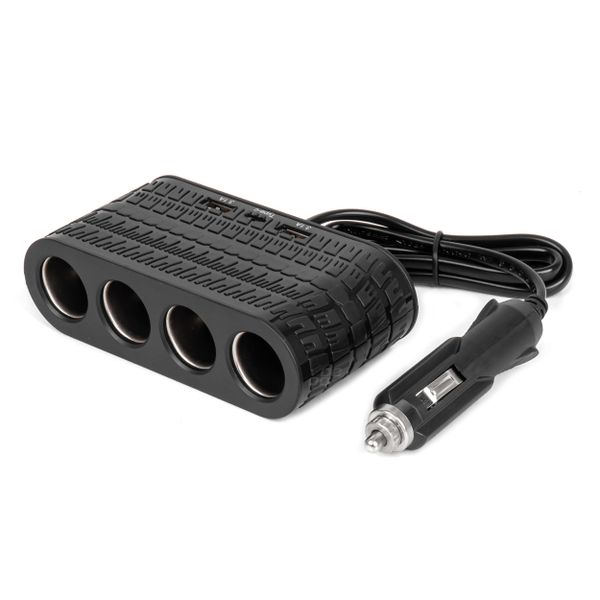 Predlžovacia zásuvka 2x USB-A 1x USB-C 12/24V 120W 80cm AMiO-04367