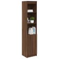 vidaXL Highboard Hnedý dub 37,5x35x180 cm Konštruktérske drevo