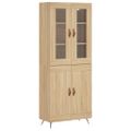 vidaXL Vysoká skrinka dub sonoma 69,5x34x180 cm spracované drevo