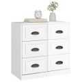 vidaXL Komoda lesklá biela 70x35,5x67,5 cm spracované drevo