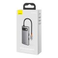 Rozbočovač 4v1 Baseus Metal Gleam Series, USB-C na USB 3.0 + USB 2.0 + HDMI + USB-C PD