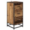 vidaXL Servírovacia skriňa Staré drevo 35,5 x 35 x 76 cm