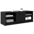 vidaXL TV skrinka 102 x 35 x 36,5 cm Čierny dub Kompozitné drevo