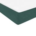 vidaXL Posteľný rám boxsping s matracom tmavozelený 100x210 cm zamat