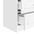 vidaXL Nočný stolík Biela s vysokým leskom 62 x 34,5 x 44,5 cm