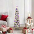 vidaXL Umelý vianočný stromček Biela 120 cm PVC, kov a plast