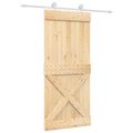 vidaXL Posuvné dvere Prírodná a biela 90 x 210 cm