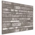 vidaXL Nástenné panely 10 ks 100 x 50 cm Tmavosivá EPS pena