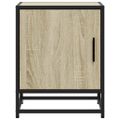 vidaXL Nočné stolíky 2 ks dub sonoma 40x31x50 cm kompozitné drevo+kov