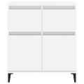 vidaXL Komoda vysoký lesk biela 60x35x70 cm spracované drevo
