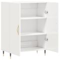 vidaXL Komoda lesklá biela 69,5x34x90 cm spracované drevo