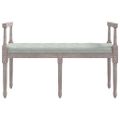 vidaXL Lavička bledosivá 110x40x70 cm zamat