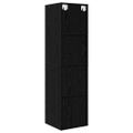 vidaXL Zostava TV skriniek 37 x 37 x 142,5 cm Čierny dub