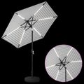 vidaXL Záhradný slnečník s LED svetlami a základňou 230 x 230 cm