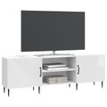 vidaXL TV skrinka 150 x 31 x 50 cm Biela s vysokým leskom