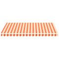 vidaXL Náhradná látka na markízu, žlto-oranžová, 350x250 cm, polyester