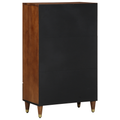 vidaXL Highboard Hnedá 60 x 33 x 100 cm Masívne mango drevo