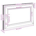 vidaXL Otočné a sklopné okno do suterénu RISOR 90 x 50 cm PVC a sklo