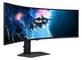 Samsung Odyssey/G95C/49"/VA/5120x1440/240Hz/1ms/Black/2R LED monitor, herní, prohnutý, 48,7", VA, 5120×1440, 32:9, 240Hz, 1ms, 450cd/m2, DisplayPort, HDMI, USB, energ. tř. G, černý