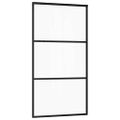 vidaXL Posuvné dvere s kovaním 102x205 cm ESG sklo a hliník