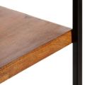 vidaXL Knižnica so 4 policami a 6 zásuvkami 122x36x181 cm mangový masív