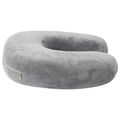 vidaXL Cestovný vankúš na krk Biely Pamäťová pena 27 x 27 x 8,5 cm