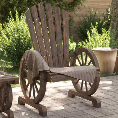 vidaXL Záhradná stolička Adirondack jedľový masív