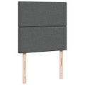 vidaXL Posteľný rám boxsping s matracom tmavosivý 80x200 cm látka