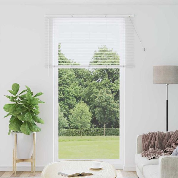 vidaXL Rímske žalúzie Biela 220 x 135 cm Hliník