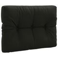 vidaXL Vankúš na paletu VIANEN 100% polyester Čierna 70 x 50 x 12 cm
