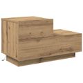 vidaXL Nočný stolík Remeselný dub 70 x 36 x 40,5 cm Kompozitné drevo