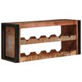 vidaXL Regál na víno Hnedá 100 x 45 x 33 cm Masívne recyklované drevo