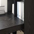 vidaXL Stôl Čierny dub Kompozitné drevo 122 x 67 x 145 cm