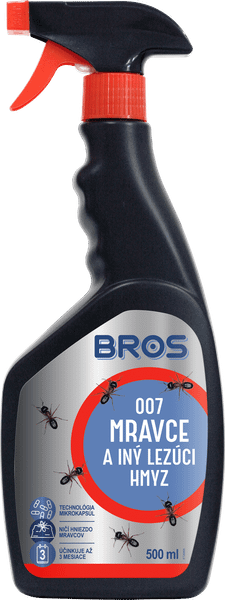 04494 Bros Sprej 007 na mravce a iný lezúci hmyz 500 ml