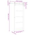 vidaXL Posuvné dvere ORKDAL 83 x 202 cm Biela