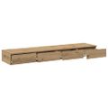 vidaXL Zásuvky pod posteľ Remeselný dub 140 x 36,5 x 16,5 cm