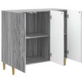 vidaXL Servírovacia skriňa Sivý Sonoma 89 x 34,5 x 80 cm