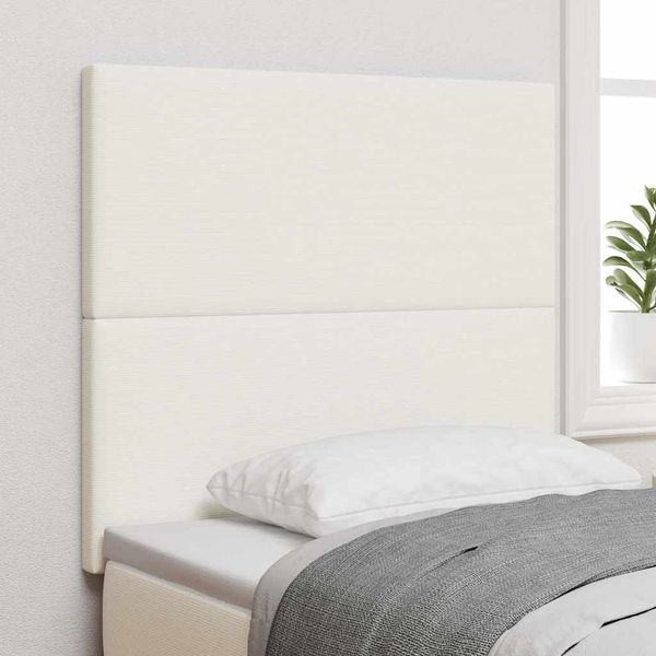 vidaXL Zadné čelo Krémová 100 cm Kordúrová tkanina
