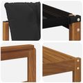 vidaXL Záhradná súprava gaučov 7 ks Prírodná a čierna