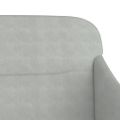 vidaXL Lavička bledosivá 110x76x80 cm zamat