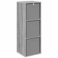 vidaXL Servírovacia skriňa so zásuvkou Sivý Sonoma 30,5 x 27 x 84,5 cm
